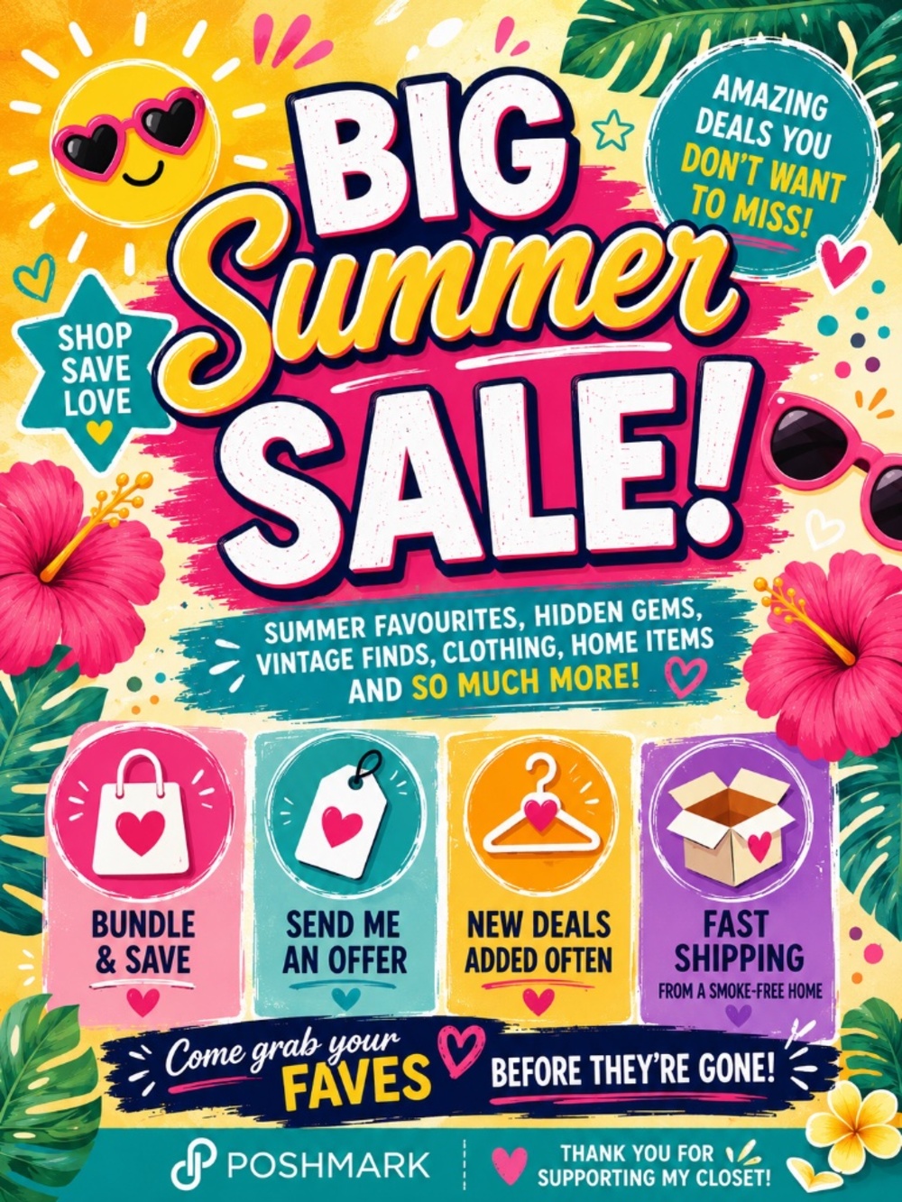 ☀️🌴 BIG SUMMER SALE! 🌴☀️